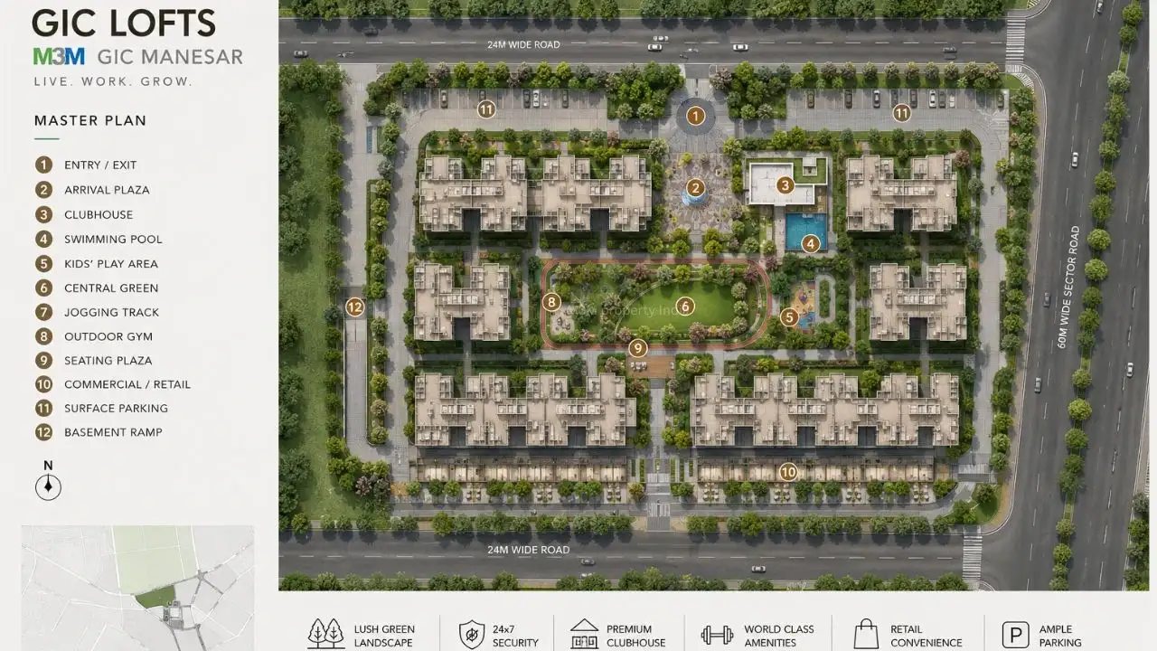 Smart world Gic Lofts master plan