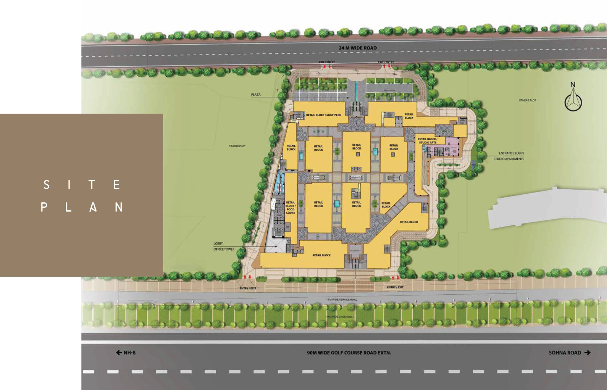 M3M Broadway Sector 71 Site Plan