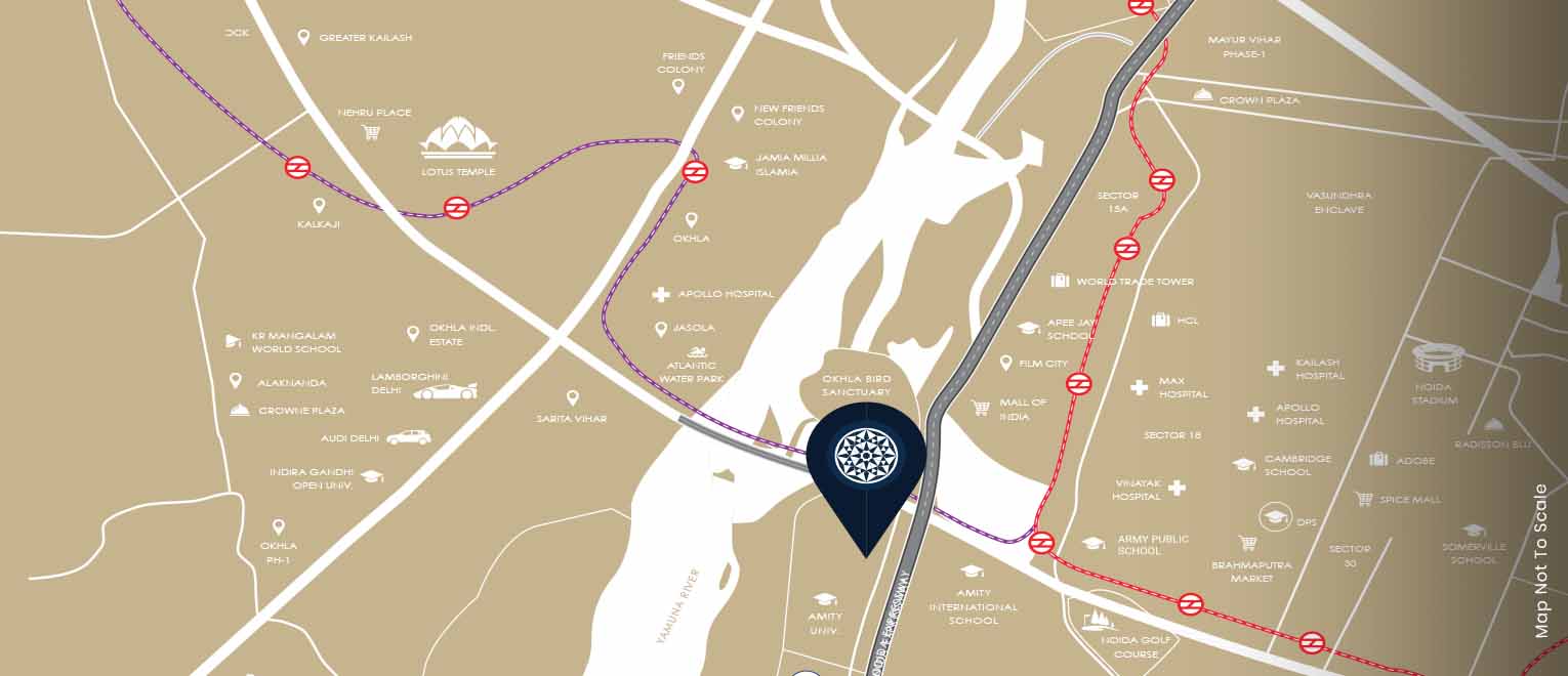 M3M The Cullinan Avenue location map