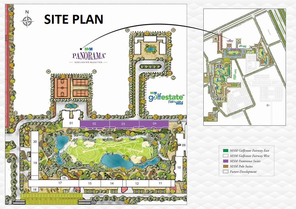 M3M Panorama Suites Sector 65 Site Plan