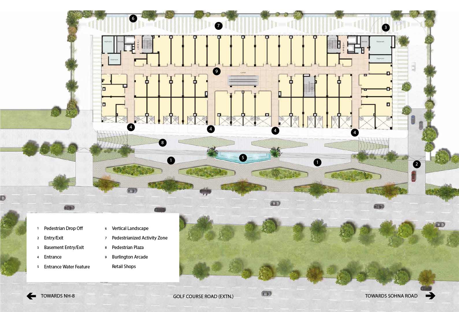M3M Prive 73 Sector 73 Site Plan