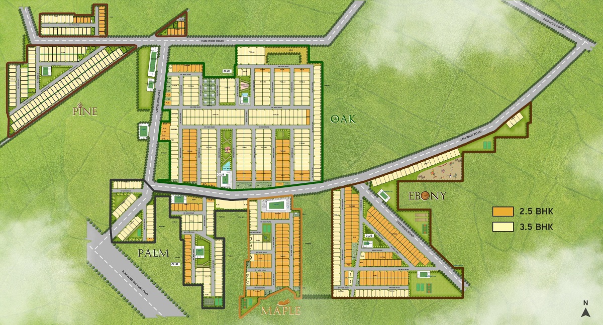 M3M Antalya Hills Sector 79 Site Plan