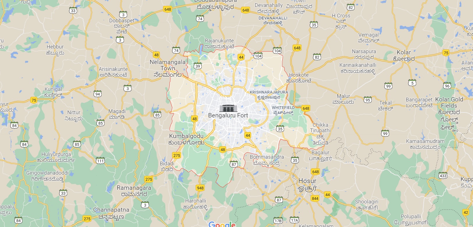 Smart World Bangalore location map
