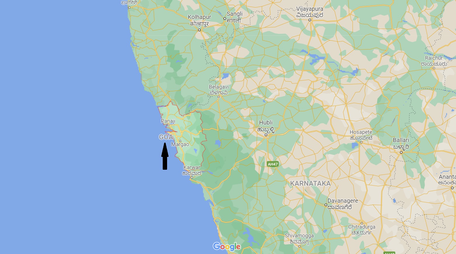 Smart World Goa location map